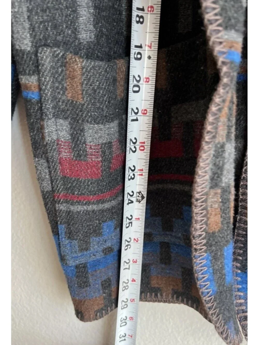 KAREN KANE Women’s Sz XS Black Tribal Aztec Wool Cardigan Coat